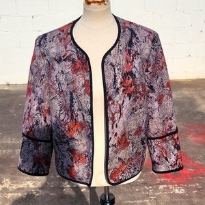 Kasper Multi Color Print Jacket
